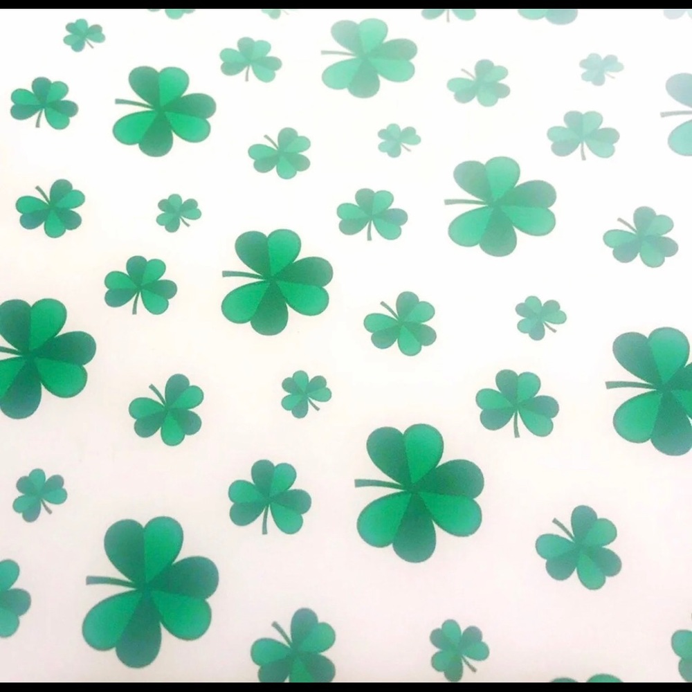 Shamrock Pattern Heat Transfer Vinyl St Paddys HTV